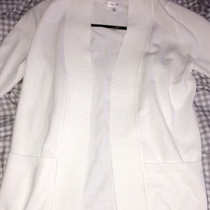 White cardigan